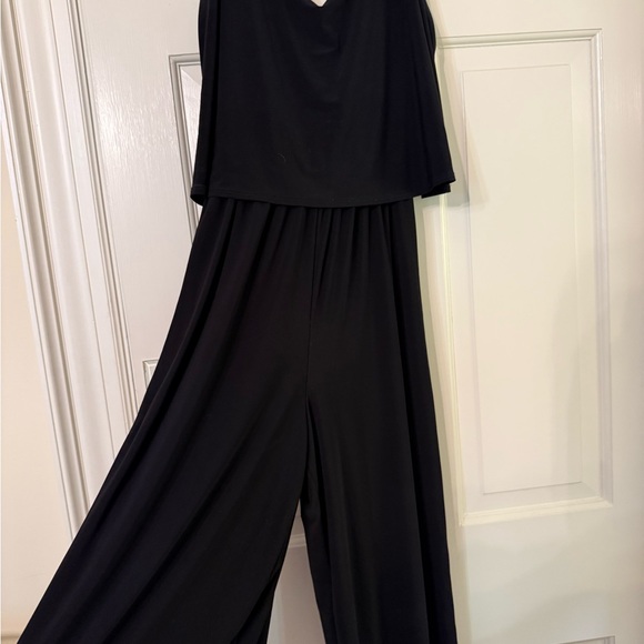 Tahari Classic Black Sleeveless Jumpsuit - Picture 2 of 4